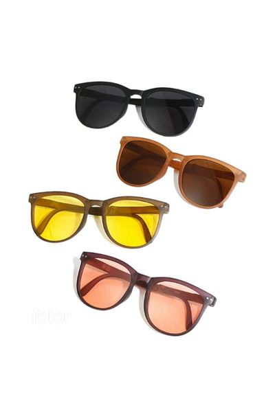 REDz Accessories Foldable Sunglasses, Fold Vision, Uv400 Protection, Oval Lens, Brown-pink