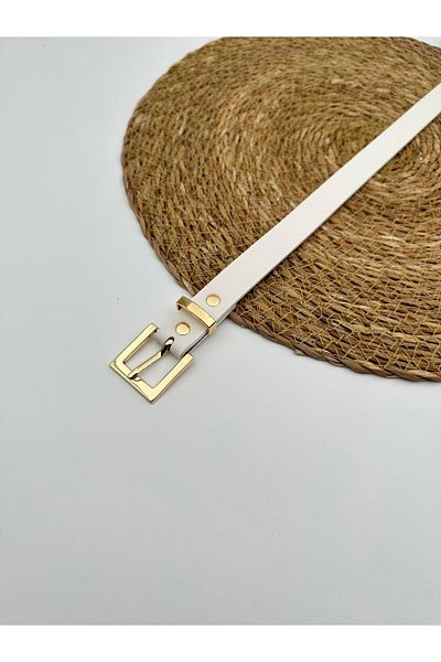 Desre Moda Square Buckle Women's Belt, Jacket Belt, Pantalon Belt, Shirt Belt, Dress Belt