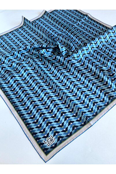 Levidor Eșarfă de mătase Tivil 47090 Model mixt albastru