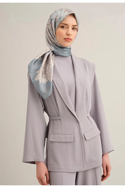 Armine Eșarfă de mătase Sura 9330-06 Model mixt albastru