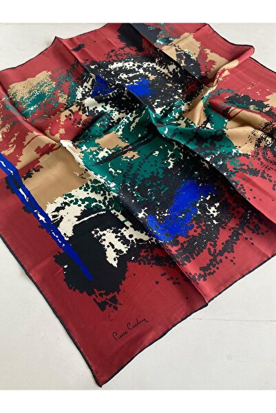 Pierre Cardin Μεταξωτό κασκόλ Sura 46351 Μικτό σχέδιο μπορντό