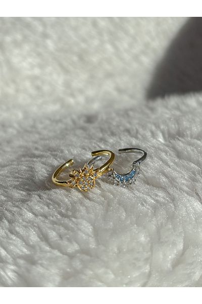 Reorah Collection Moon and Sun Double Ring-Moon and Sun Double Ring