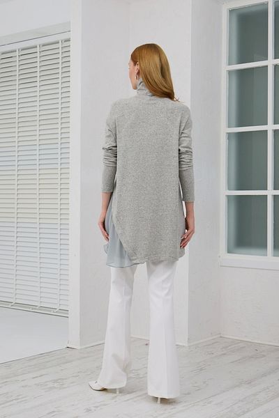 Moodbasic Tunica din tricotaje cu detalii din sifon