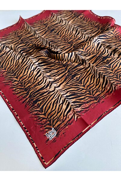 Levidor وشاح حرير تيفيل 47121 نمط أحمر مختلط