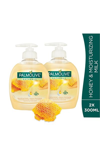 Palmolive Honey & Moisturizing Milk Liquid Handwash Value Pack 2 x 300 ml