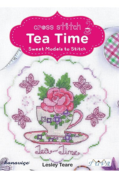 Tuva Yayıncılık Nakış Kitabı KİTABI-"CROSS STITCH TEA TIME"