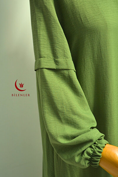 Bilenler Γυναικείο φόρεμα προσευχής / φεράσι από βαμβακερό ύφασμα Aerobin με αυτοκαλυμμένο ύφασμα – Μέγεθος 1-6