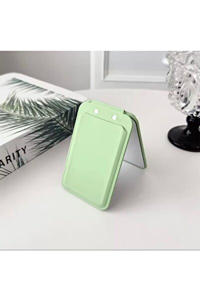 U-K حامل بطاقات Magsafe مع مرآة متوافق مع هاتف Apple iPhone 16 Plus