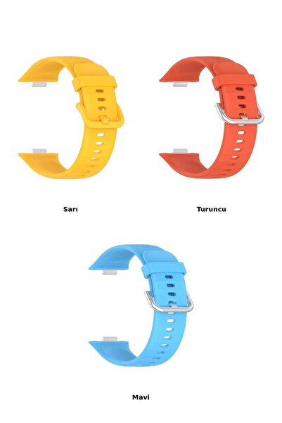 Alstrap Huawei Watch Fit 4 Pro/fit 4/fit 3 Uyumlu 3'lü Silikon Kordon Seti