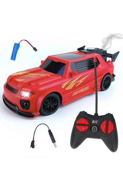 Apera MT93 Uzaktan Kumandalı Şarjlı Duman Atan Oyuncak Araba 18 Cm Boyunda LED Işıklı
