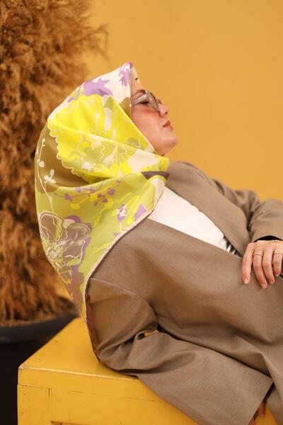 Silk Home Μεταξωτό μαντήλι Tivil IST11437-12 Πράσινο Μικτό Σχέδιο