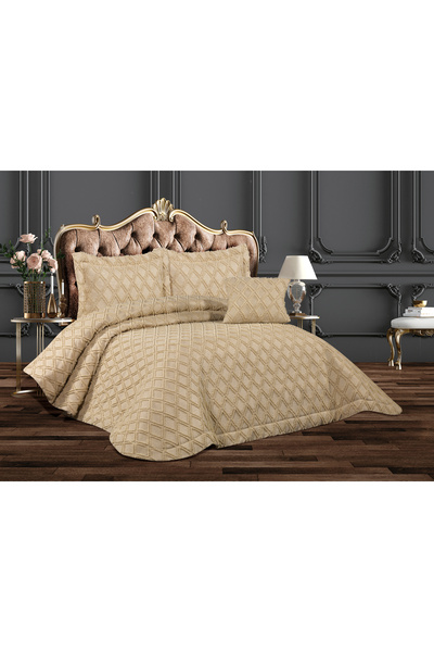 ESTİMA Aslan Tekstil مفرش سرير مزدوج من الشنيل مملوء بالرغبات