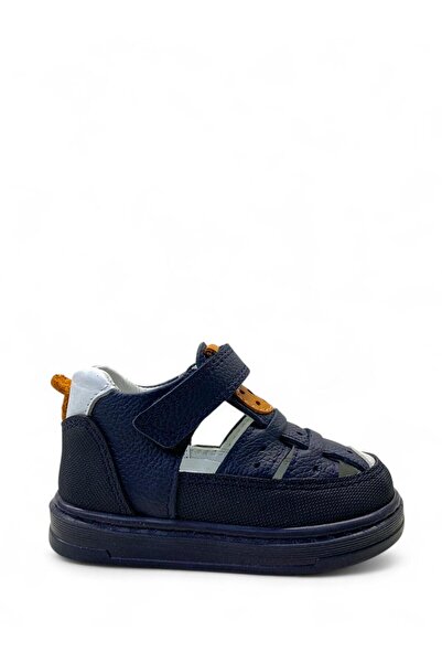 Tuğba Ortopedi 420 Ortopedik % 100 Hakiki Deri Erkek Bebek Lacivert Yazlık İl...
