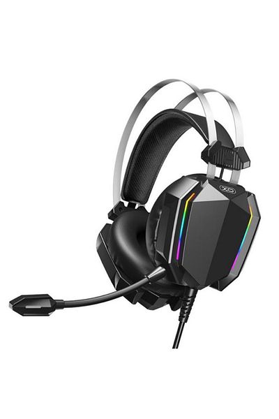REDz Accessories Xo-ge07 Gaming Headset, Rgb Lights, Usb And Aux Cable, 2.2m Length, Microphone, Black