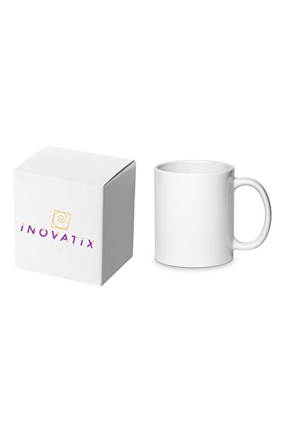 OEM Cană albă personalizată cu monogramă, INOVATIX®. 330ml