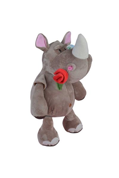 Malvys Malvys® Plush Toy, Red Rhino, Brown, 50 cm