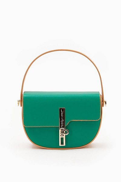 Levidor Green Camel Women's Hand and Shoulder Bag 930125