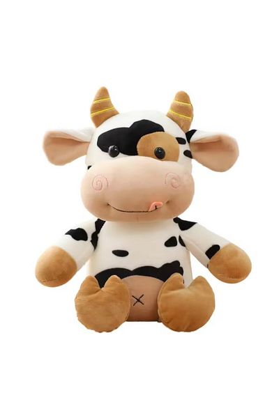 Malvys Malvys® Plush Toy, Cowie the Cow, White/Brown, 40 cm