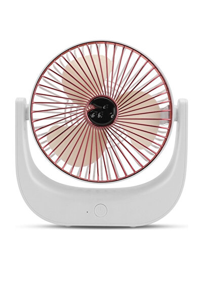 TECHNOMEN 6 Inç Taşınabilir Mini Masaüstü Elektrikli Fan 3 Hız Ayarlanabilir Açı USB Şarj Oldukça Kişisel