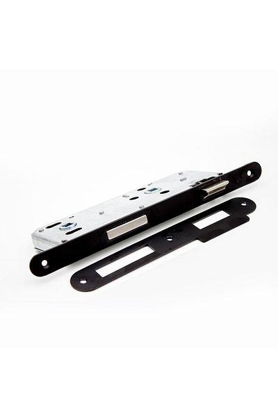 ALMITAL Dokku Mortise Lock Wc Oval Black 40mm X 23mm Mirror
