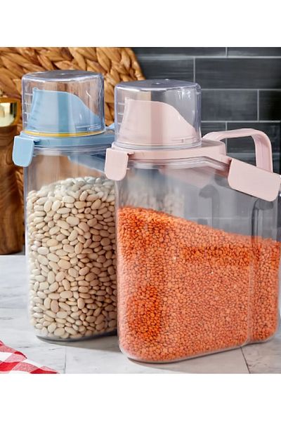 Unique Sealed Airproof Pulses Liquid Food Detergent Storage Container 1.1 Lt
