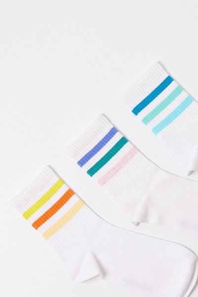 Katia&Bony Katiya&Bony Children's Colored Striped 3-Pack Socks