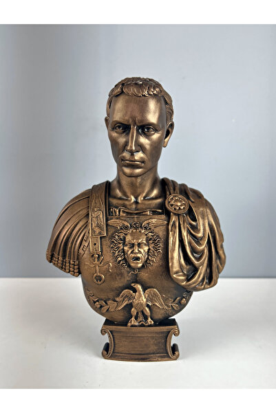 LivadoHome Jül Sezar Dekoratif Biblo Heykel 25cm x 17cm