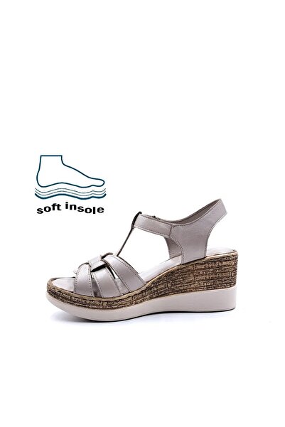 KAFKASLAR AYAKKABI КАФКАСИ РЕАЛЬНА ШКІРА ПОВНІСТЮ ОРТОПЕДИЧНИЙ НАПОВНЕННЯ ПІДБОРИ ЧОРНИЙ КРЕМ САНДАЛІ