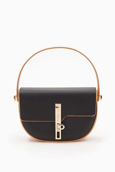 Levidor Black Camel Women's Hand and Shoulder Bag 930125