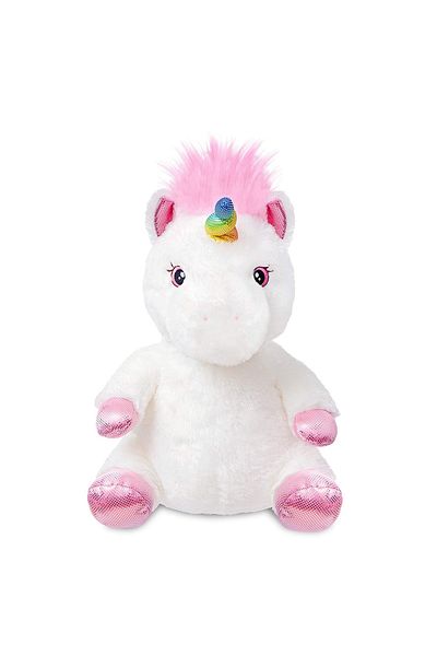 Malvys Malvys® Plush Toy, Magic Unicorn, White/Pink, 30 cm