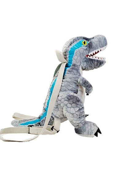 Malvys Malvys® 2-in-1 Plush Toy, T-Rex Dinosaur Backpack, Gray