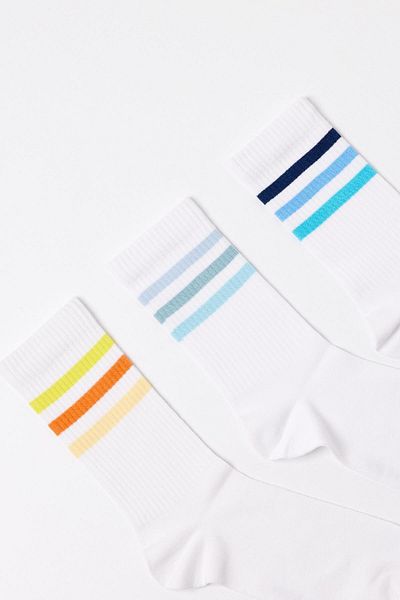 Katia&Bony Katiya&Bony Children's Colorful Striped 3-Pack Socks