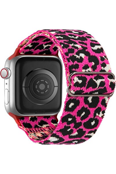 Alstrap Apple watch 4-5-6-7-8-9-10 Se Ultra Uyumlu 44-45-46-49mm Kumaş Elasti...