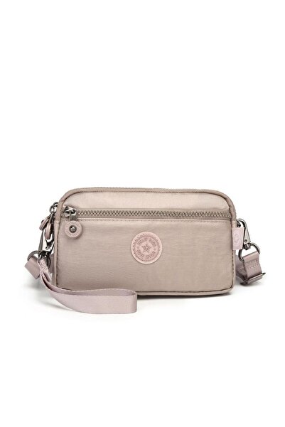 SMART BAGS Metalik Kumaş Smart Bags Mini Boy Postacı Çantası ve Cüzdanı 1112