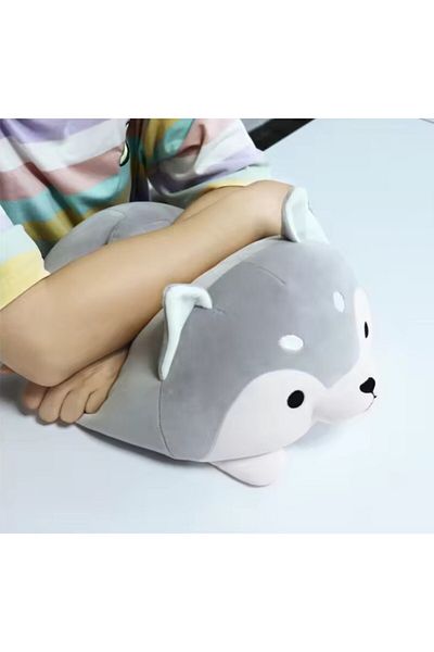 Malvys Malvys® Plush Toy, Husky, Grey/White, 35 cm