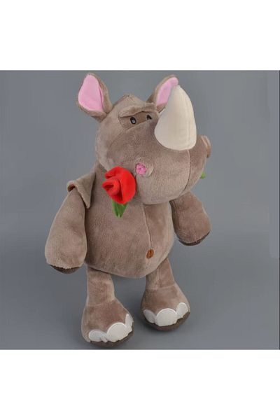 Malvys Malvys® Plush Toy, Red Rhino, Brown, 50 cm