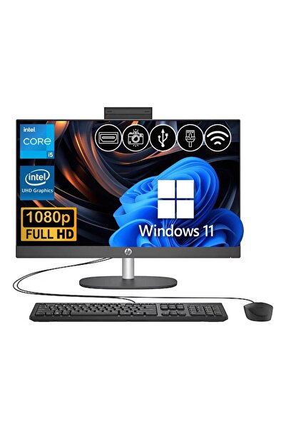 HP Proone 240 G10 i5 1334U 16GB 256GB M.2 SSD B6JD3ES ATL25 23.8" FHD W11Pro Siyah All In One Bilgis