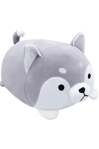 Malvys Malvys® Plush Toy, Husky, Grey/White, 35 cm