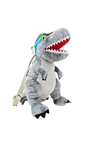 Malvys Malvys® 2-in-1 Plush Toy, T-Rex Dinosaur Backpack, Gray