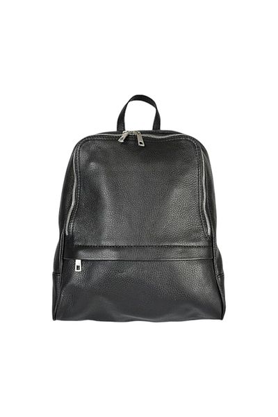 EVoStyle EVoStyle S703 Women's Backpack, Genuine Italian Leather, Black Color, 30 x 35 x 11cm