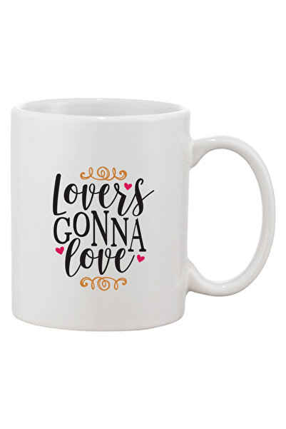 OEM Cană albă personalizată „Îndrăgostiții vor adora”, INOVATIX®. 330 ml