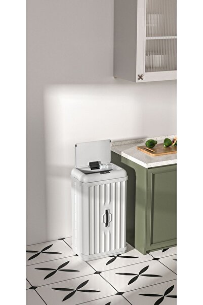 MissClean 50 Liter Trash Can with Motion Sensor Multi-Purpose Portable Foldable Bathroom and Kitchen