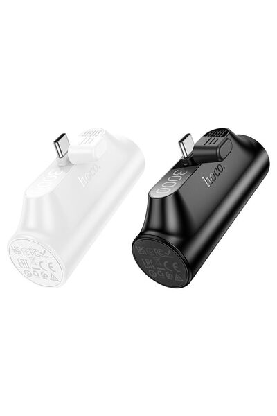 REDz Accessories Εξωτερική μπαταρία, 3000 mAh, υποδοχή USB Type-C, Hoco J147, συμβατή με iPhone/Android, λευκό