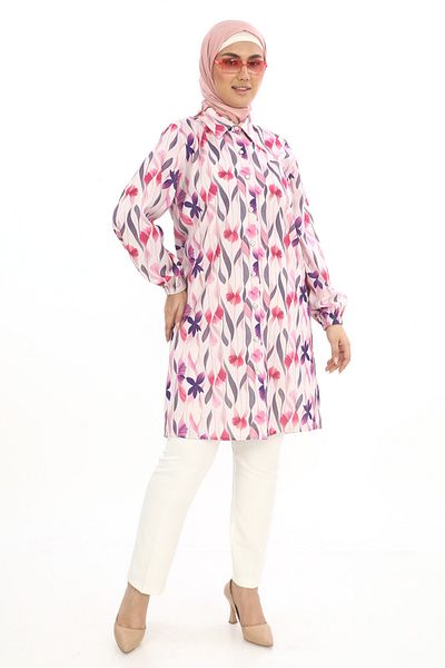 TUNİK Women's Patterned Hijab Tunic
