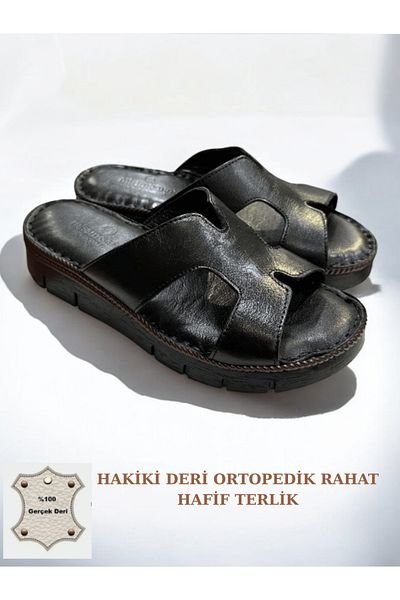 Cozi company Genuine Leather Women's Full Orthopedic Soft Sole Comfortable Slippers