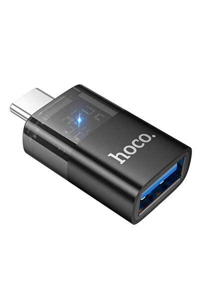 REDz Accessories Προσαρμογέας Hoco UA36B, USB θηλυκό σε Type-C αρσενικό, 3A, μεταφορά δεδομένων OTG 480Mbps, Μαύρο