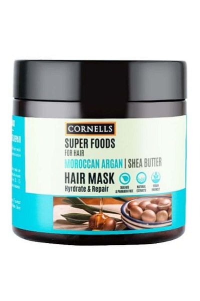 Cornells - Superfoods Hair Mask with Argan Oil and Shea Butter, 475 ml