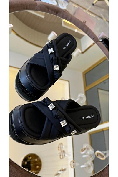 KRISTE BELL İthal Yumuşak Taban Pofuduk Konfor Terlikler