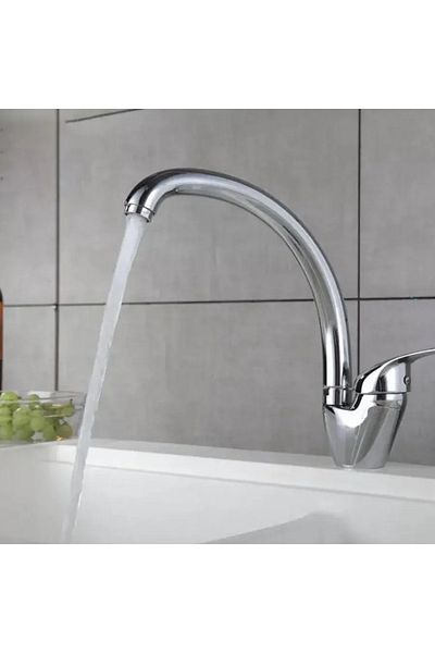 K Korman Kitchen Faucet with Rotating Spout, K Korman, Alloy, Chrome, LB00C