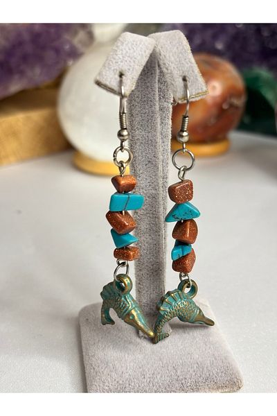 KIRMIZICOSMETİCS Turquoise Earrings